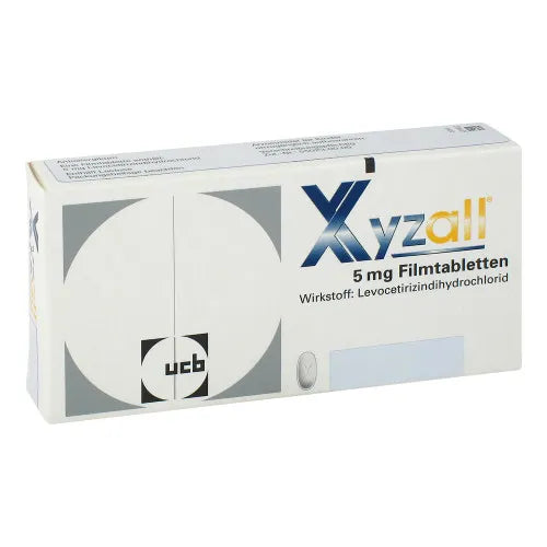 Allergic rhinitis, hives (urticaria), XYZALL film-coated tablets