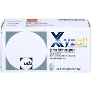 Allergic rhinitis, hives (urticaria), XYZALL film-coated tablets