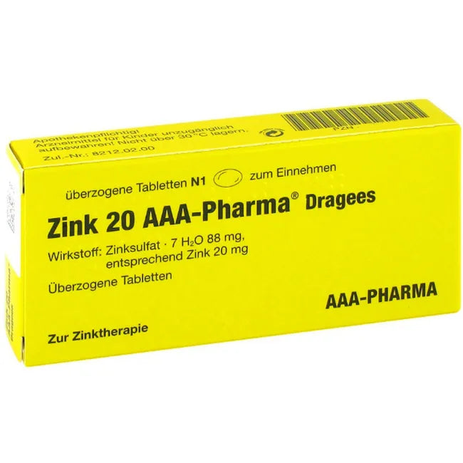 ZINC 20 AAA-Pharma Dragees