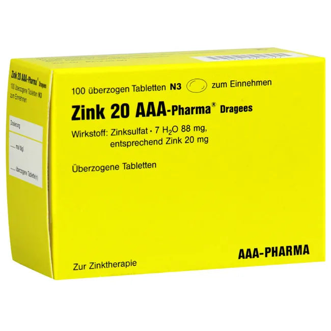 ZINC 20 AAA-Pharma Dragees