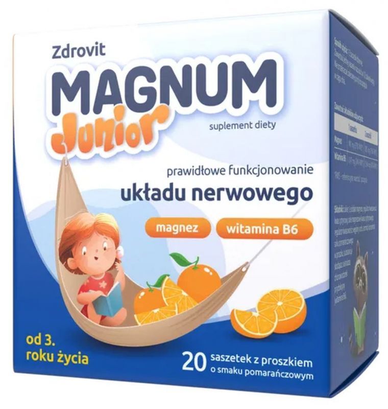 Zdrovit Magnum Junior x 20 sachets, Magnesium