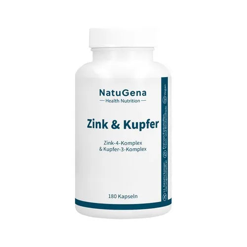 Zinc & Copper Complex + Buffered Vitamin C Capsules, 180 Capsules