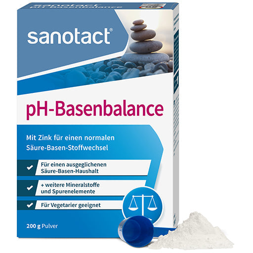 Zinc for normal acid-base metabolism, minerals, race elements pH-Base Balance
