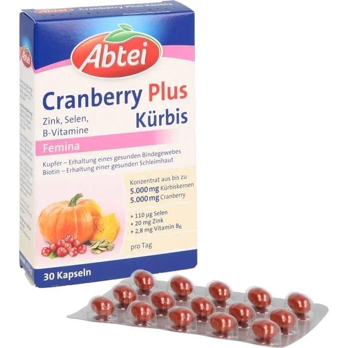 ABBEI pumpkin seeds, Plus Cranberry, bladder, pelvic support, copper UK