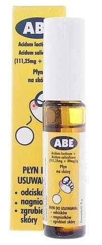 ABE liquid, thickening of skin, Lactic, salicylic acid, turpentine, castor oil, iodine UK