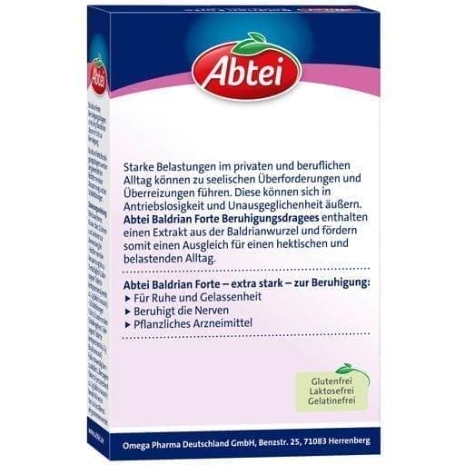 ABTEI Valerian forte, nervous system Nervous restlessness, Sleep disorders UK