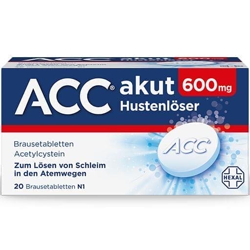 ACC acut 600 acetylcysteine effervescent tablets UK