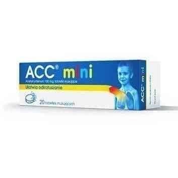 ACC Mini 100mg x 20 effervescent tablets, 6 years+ UK