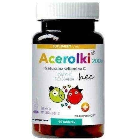 Acerolki 200mg natural vitamin C x 90 tablets, vit c UK