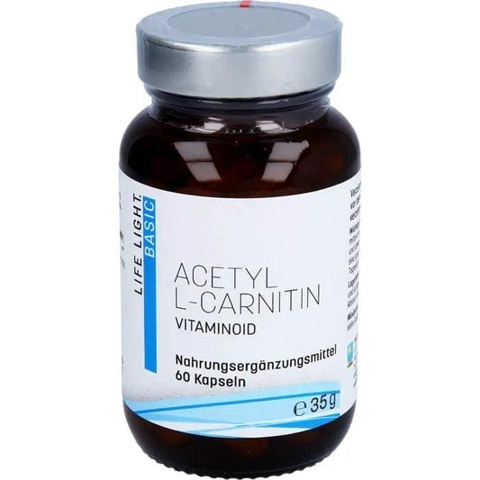 ACETYL L CARNITINE 500 mg capsules, Vitaminoid, LIFE LIGHT UK