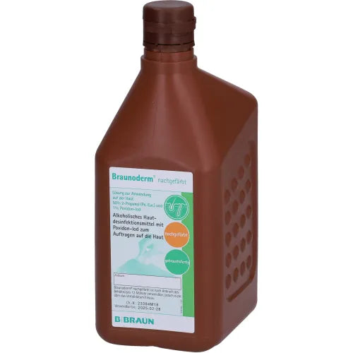alcoholic skin disinfectant BRAUNODERM recolored 1 l