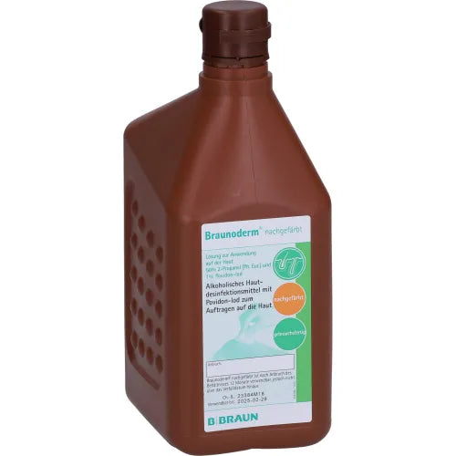 alcoholic skin disinfectant BRAUNODERM recolored 1 l