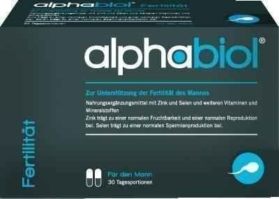 ALPHABIOL Fertility for Men Capsules 60 pcs spermatogenesis UK