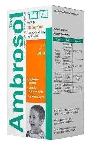 AMBROSOL 0.15 syrup 120ml, ambroxol UK