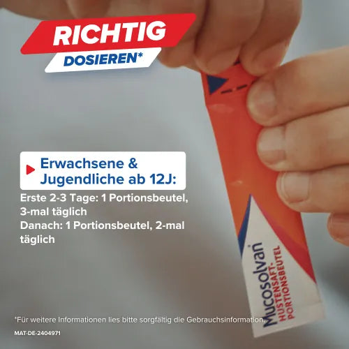 ambroxol hydrochloride MUCOSOLVAN Cough Syrup Portion Sachets 30 mg-5 ml 15 x 5 ml - 10