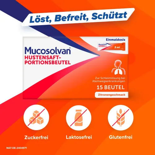 ambroxol hydrochloride MUCOSOLVAN Cough Syrup Portion Sachets 30 mg-5 ml 15 x 5 ml - 9