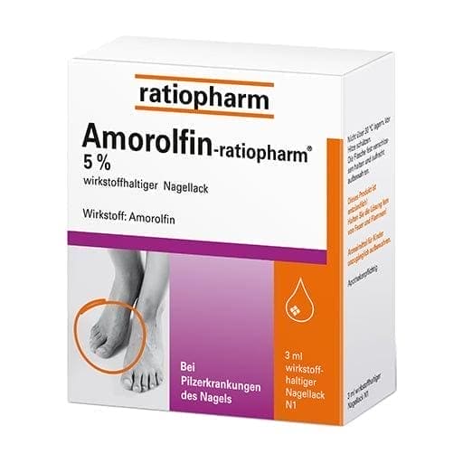 AMOROLFIN, amorolfine hydrochloride 5% nail polish containing active ingredients UK