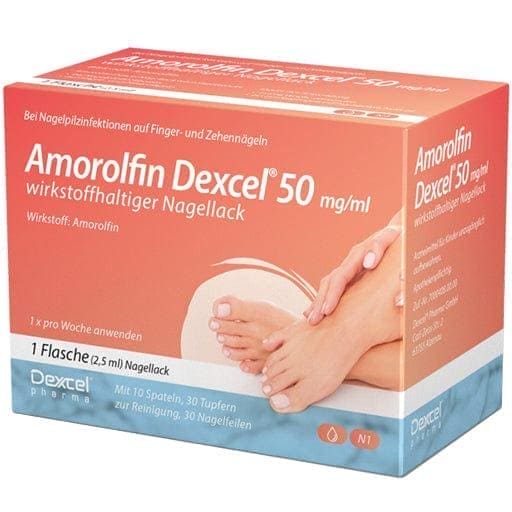 AMOROLFIN Dexcel 50 mg,ml active ingredient nail polish UK
