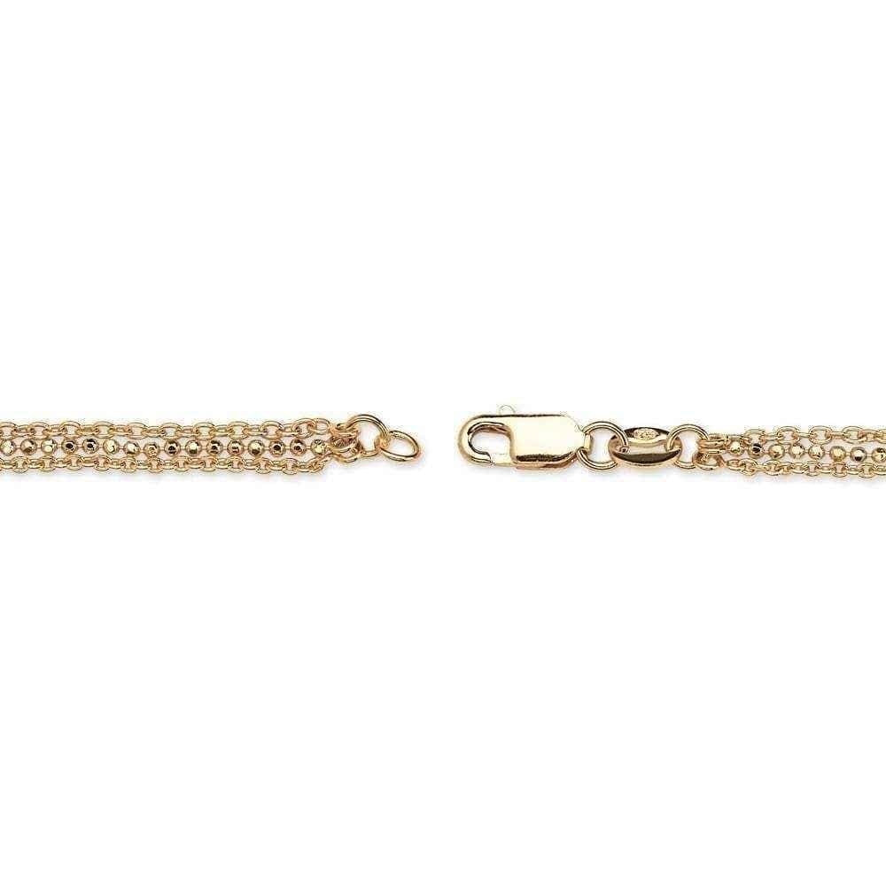 Anklet jewelry - Gold over Silver Anklet UK