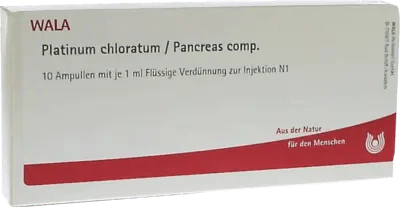 Anthroposophic medicine, PLATINUM CHLORATUM, PANCREAS comp.ampoules UK