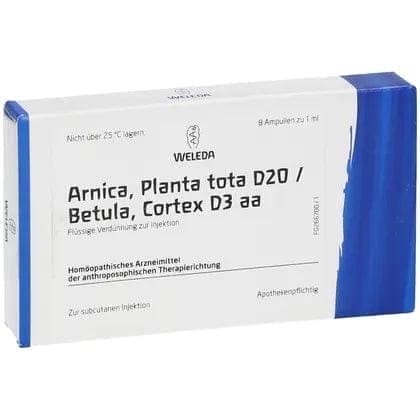 Arnica montana PLANTA tota, Betula Cortex ampoules, treatment of degenerative joint disease UK