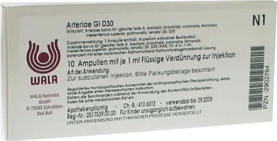 ARTERIAE GL D 30 ampoules UK