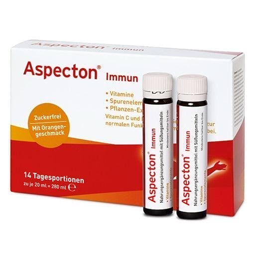 ASPECTON immune drinking ampoules, Vitamins C, D, zinc, selenium UK