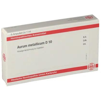 AURUM METALLICUM D 10 ampoules UK