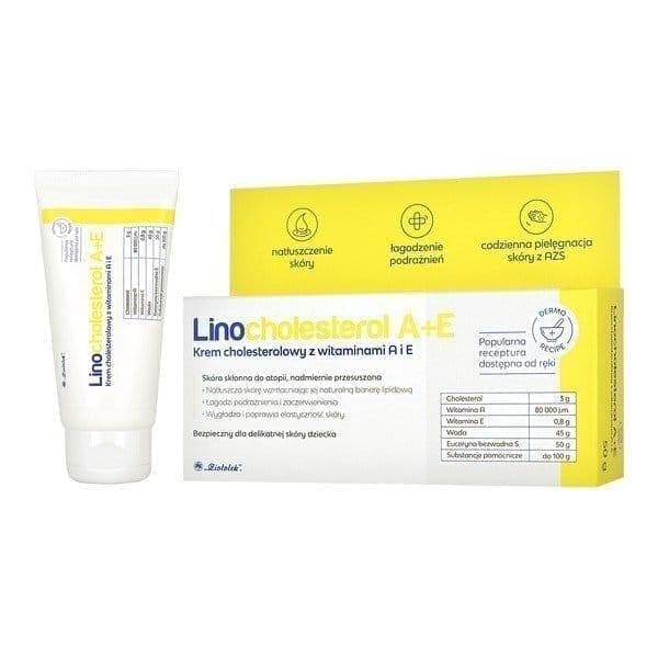 AZS, atopic dermatitis LINOCHOLESTEROL A + E Cream UK
