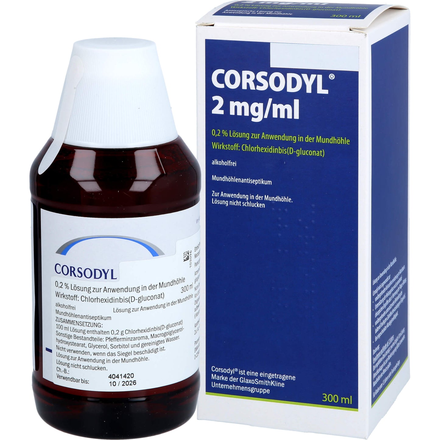 CORSODYL solution, bacterial counts in the oral cavity