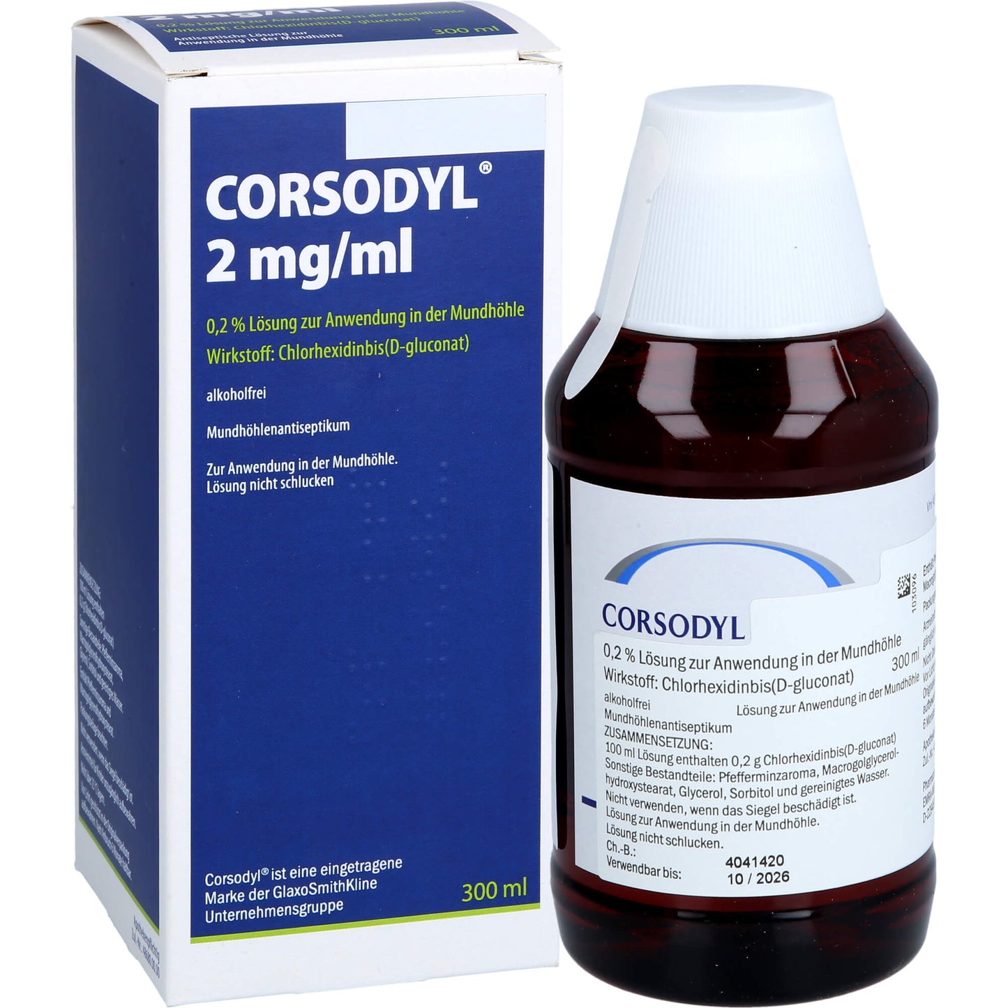 CORSODYL solution, bacterial counts in the oral cavity