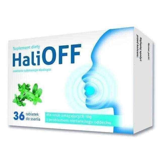 Bad breath treatment, HaliOFF lozenges x 36 pieces UK