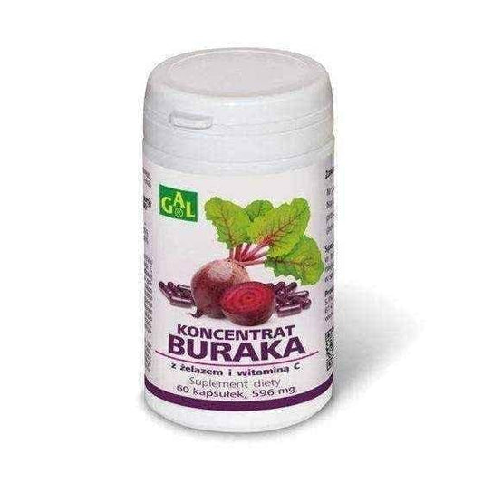 Beet concentrate x 60 capsules, beet supplement UK