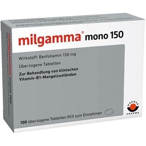 Benfotiamine MILGAMMA mono 150 coated tablets UK