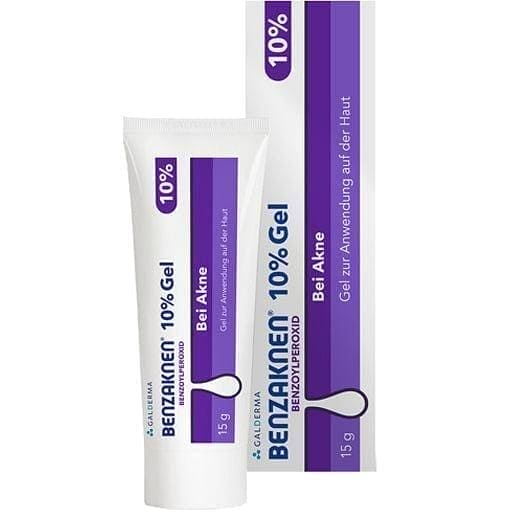 Benzaknen 10% Gel, against severe acne, benzoyl peroxide UK