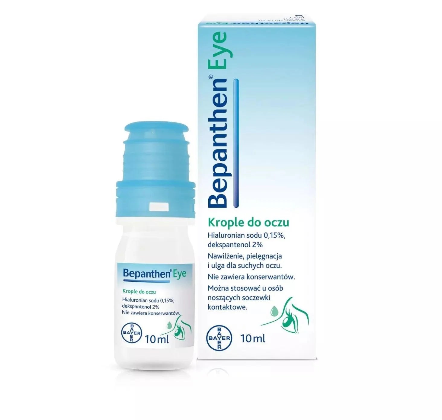 Bepanthen Eye drops, eye fatigue, eye irritation, sodium hyaluronate, dexpanthenol UK