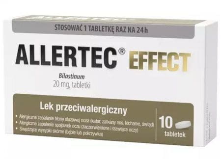 Bilastine, (Bilastinum), Allertec Effect UK