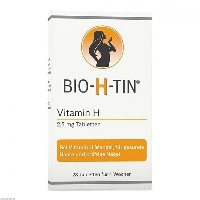 BIO-H-TIN Vitamin H 2.5 mg for 4 weeks tablets UK