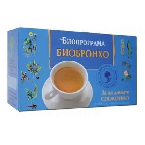 BIOBRONCHO TEA for cough and bronchitis 20 filter packets UK