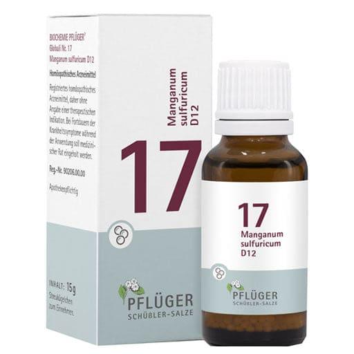 BIOCHEMISTRY Pflueger 17 Manganum sulfuricum D 12 Gl. UK