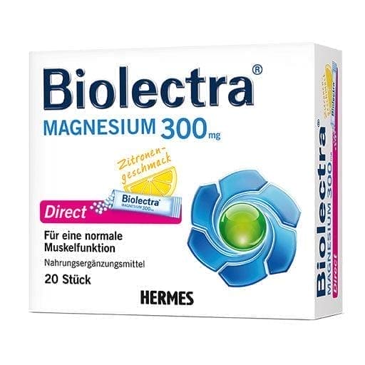 BIOLECTRA Magnesium 300 mg Direct Lemon Sticks UK