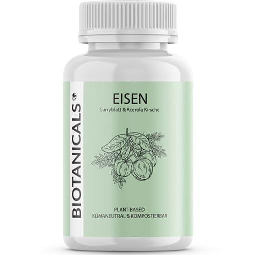 BIOTANICALS iron + capsules 120 pcs, curry leaf extract + acerola powder UK