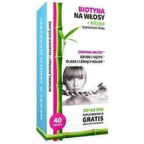 Biotin for hair + Silicon Noble Health x 40 tablets UK