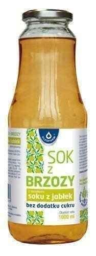Birch juice with apple juice without sugar 1000ml UK