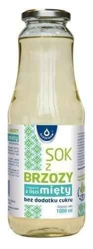 Birch juice with mint without the addition of sugar 1000ml UK