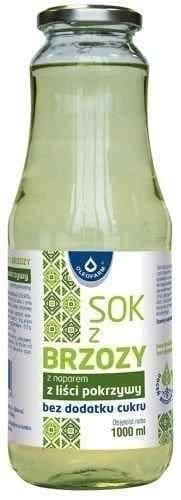 Birch juice with nettle leaf infusion without added sugar 1000ml UK