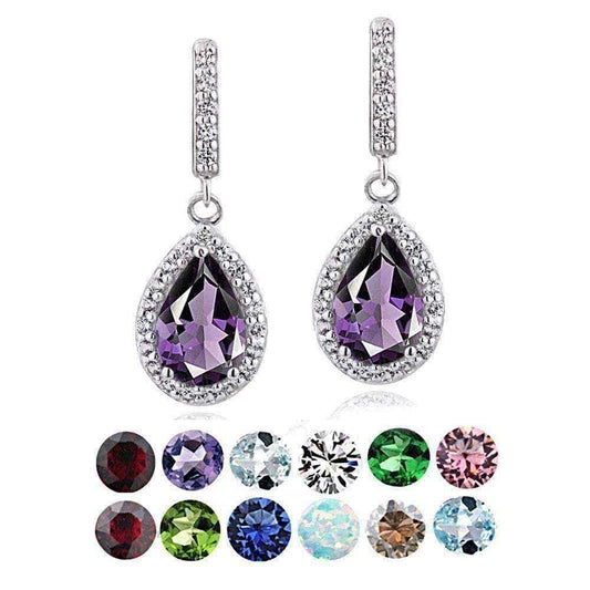 Birthstone earrings UK