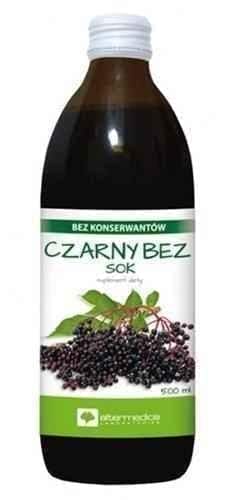 Black Elderberry juice 500ml Sambucus nigra L. UK