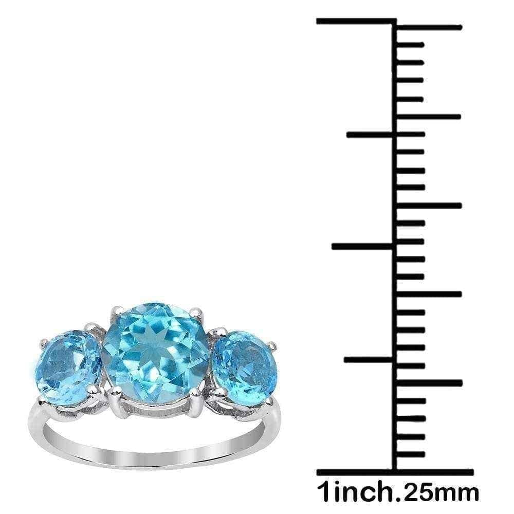 Blue topaz engagement ring UK