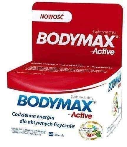 Bodymax Active x 60 tablets UK – ELIVERA UK